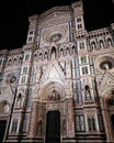 Florence by night... Duomo di Firenze, Tuscany. Royalty Free Stock Photo