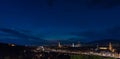 Florence by night panorama Royalty Free Stock Photo