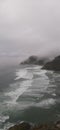 Florence oregon ocean view. Foggy day