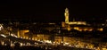 Florence, Palazzo della Signoria Night view Royalty Free Stock Photo