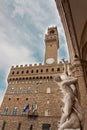 Florence - Palazzo Vecchio with The of the Sabine Women by