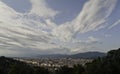 Florence panorama with light clouds on the sky