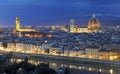 Florence panorama by night