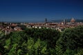 Florence panorama with park view with Duomo and Palazzo Vecchio, Florence, Italy Royalty Free Stock Photo