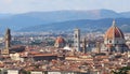 FLORENCE panoramic view with dome bell tower