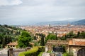 Florence Panorama view from San Miniato al Monte Church during the day Royalty Free Stock Photo