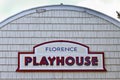 Playhouse sign in Florence Oregon