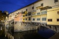 Florence Ponte Vecchio by night Royalty Free Stock Photo