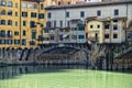 Florence Ponte Vecchio sunset view Royalty Free Stock Photo