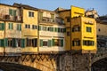 Florence Ponte Vecchio sunset view Royalty Free Stock Photo