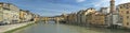 Florence Ponte Vecchio sunset view Royalty Free Stock Photo