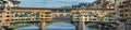 Florence Ponte Vecchio sunset view Royalty Free Stock Photo