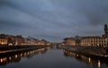 Florence Ponte vechio bridge at night