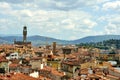 Florence roofs in city center , Italy Royalty Free Stock Photo