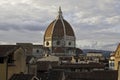 Florence roofs and Cupola Duomo cathedral