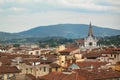 Florence roofs with mountains Royalty Free Stock Photo