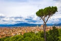 Florence skyline beautiful view summer day Tuscany Italy Royalty Free Stock Photo