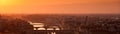 Florence skyline at sunset. Panorama. Royalty Free Stock Photo