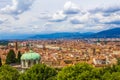 Florence skyline view nice summer skies Tuscany Italy Royalty Free Stock Photo