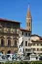 Florence, statue of Neptun, Italy Royalty Free Stock Photo