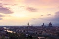 Florence Sunset Royalty Free Stock Photo