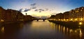 Florence sunset Royalty Free Stock Photo