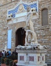 Florence Tuscany Italy. Statue of Hercules. Hercules kills monster Cacus.