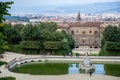 View towards Palazzo Pitti in Boboli Gardens Florence on October 20, 2019. Unidentified Royalty Free Stock Photo