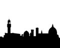 Florence vector skyline silhouette Royalty Free Stock Photo