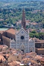 Florence view with Basilica of the Holy Cross