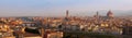 Florence panorama at surise Royalty Free Stock Photo