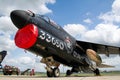 FLORENNES, BELGIUM - JUL 6, 2008: Greek Air Force A-7 Corsair bomber jet aircraft on the tarmac of Florennes airbase