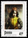 Florentine Page, by Aleksander Gierymski, Polish paintings of children serie, circa 1974