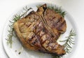 Florentine steak on the table Royalty Free Stock Photo