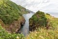 Flores coastal Wide angle Royalty Free Stock Photo