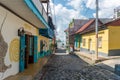 FLORES, GUATEMALA - NOVEMBER 15, 2017: Flores Island Architecture in Guatemala.