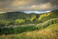 Flores island, Azores. Waterfalls of Ribeira Grande