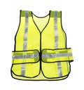 Florescent yellow safety vest Royalty Free Stock Photo
