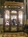 Florian cafe vintage coffee caffe shop in venice innwinter time around christmas with macarons and cappuccino coffee