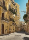 Floriana, Floriana, Malta. Generative AI.