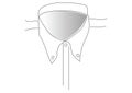 Sketch drawing of a tailored shirt Royalty Free Stock Photo