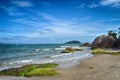 Florianopolis,the beach Jurere,Brazil Royalty Free Stock Photo