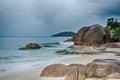 Florianopolis,the beach Jurere,Brazil Royalty Free Stock Photo