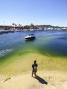 Fisherman at Lagoa da Conceicao