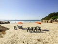 A view of Prainha da Barra, small beach near Barra da Lagoa