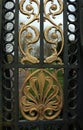 Florid design on an iron gate