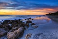 Florida Beach Sunset Royalty Free Stock Photo