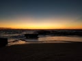 Florida beach sunset Royalty Free Stock Photo