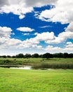 Florida countryside near a golf course Royalty Free Stock Photo