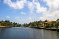 The Canals and waterways in Naples Florida Royalty Free Stock Photo